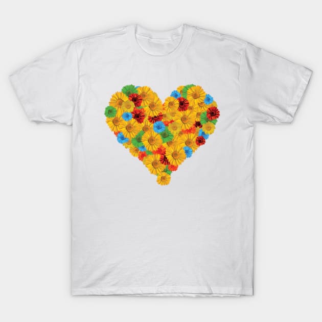 I Love Daisies T-Shirt by JillyBeanDesign